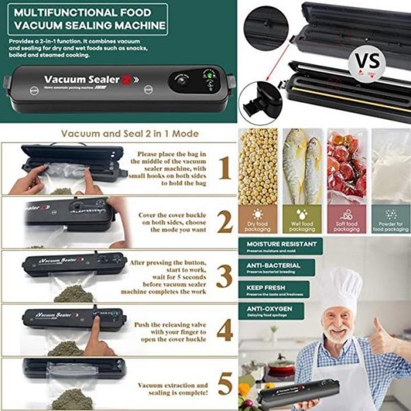 Freshfood – Automatski stroj za vakumiranje hrane + 10 vrečica GRATIS slider