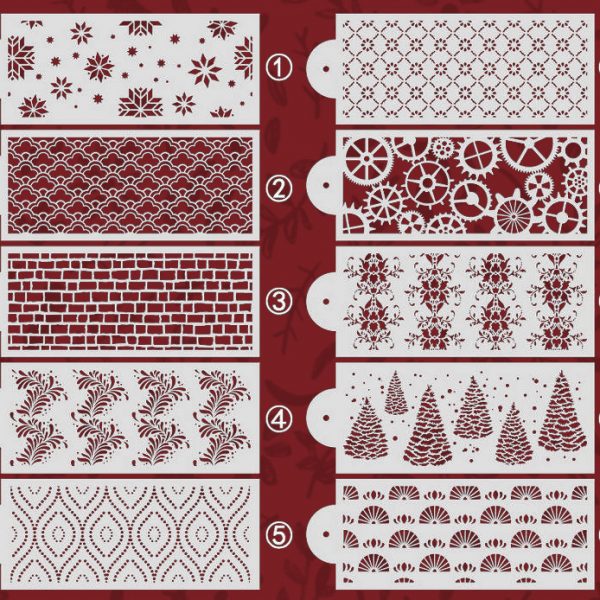 Šabloni za ukrašavanje kolača (10 komada) slider