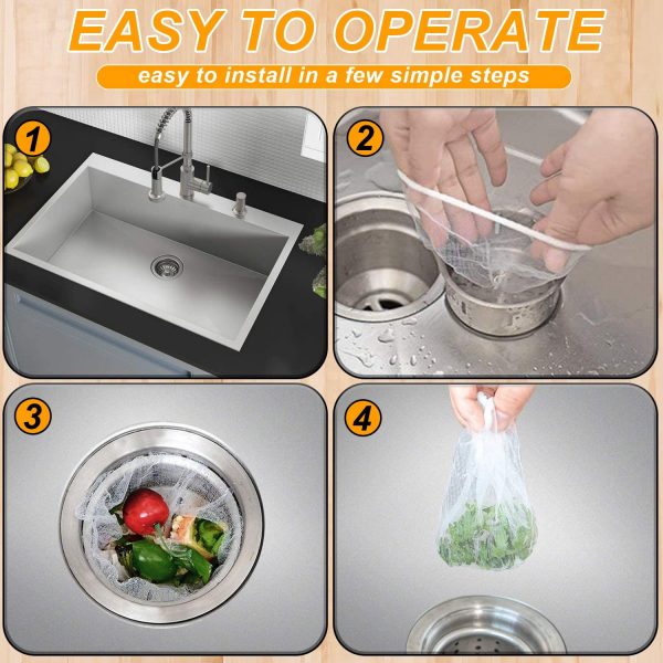 Clean sink – Disposable drain filter (60 pcs) slider